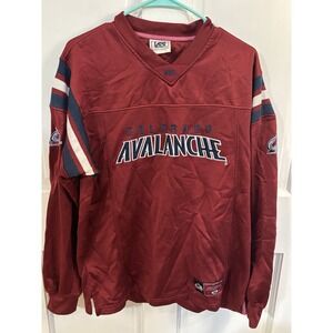 Vintage 90s‎ Lee Sports NHL Avalanche Jersey EUC men's